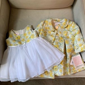 Bonnie Baby size 6-9 months dress and coat